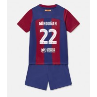 Dětský Fotbalový dres Barcelona Ilkay Gundogan #22 2023-24 Domácí Krátký Rukáv (+ trenýrky)